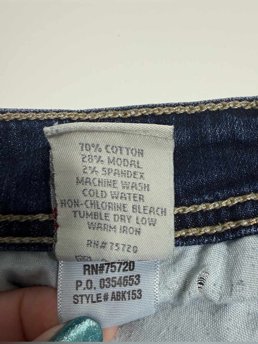 BKE Sabrina Jeans Womens 26 29x25 Dark Wash Low Rise Bootcut Hemmed Petite - Picture 9 of 12